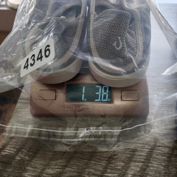 OluKai Pehuea Li Grey Mesh Lace Up Drop-In Heel Sneakers Womens 8.5 20379-20WS - Picture 8 of 8